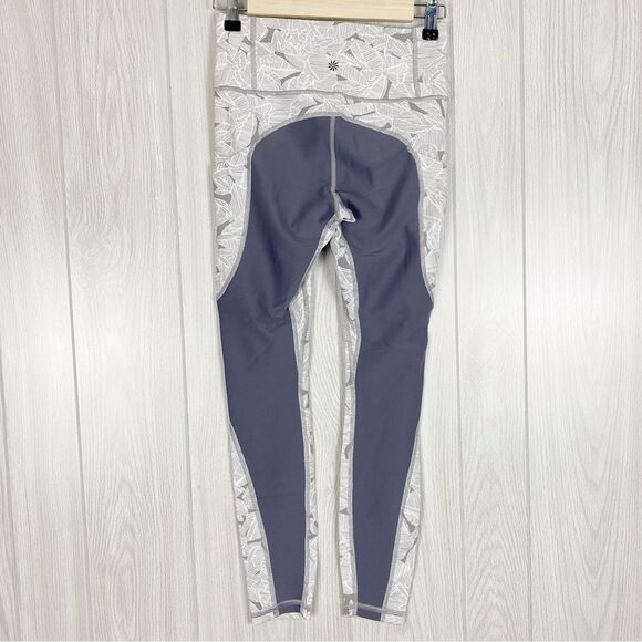 Athleta | Silver Grey Palm All In 7/8 Leggings Size XSmall - Picture 2 of 10